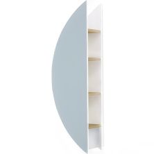 Jorno Зеркало шкаф Solis 34 см, с подсветкой, датчик движения, белое