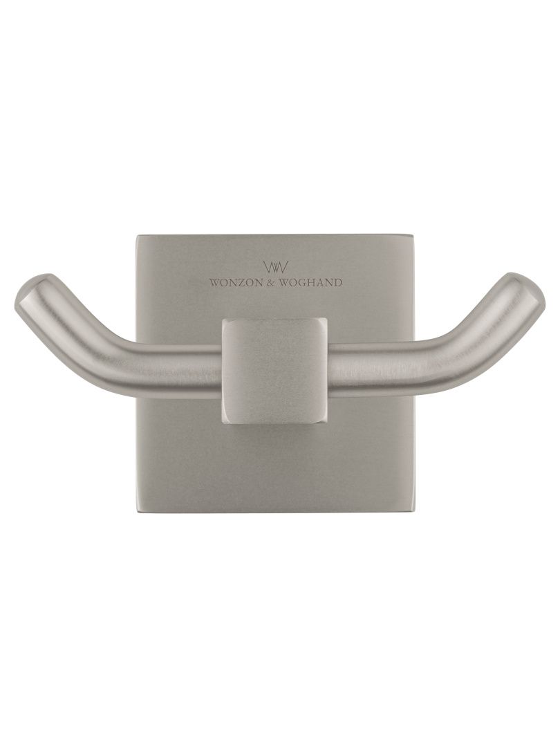 Приобрести двойной крючок для ванной wonzon & woghand polo, брашированный никель (ww-8925-bn)