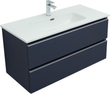 Aquanet Тумба с раковиной Вега 100 см, маренго