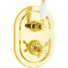 CEZARES Смеситель скрытого монтажа ELITE с термостатом, золото ELITE-VDIM2-T-03/24-Bi