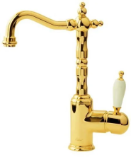 Boheme Сместель для раковины Tradizionale, высокий, золото\белый 282