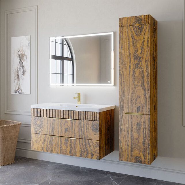 Приобрести caprigo тумба с раковиной monbar -albero 100 см, палисандр, шпон