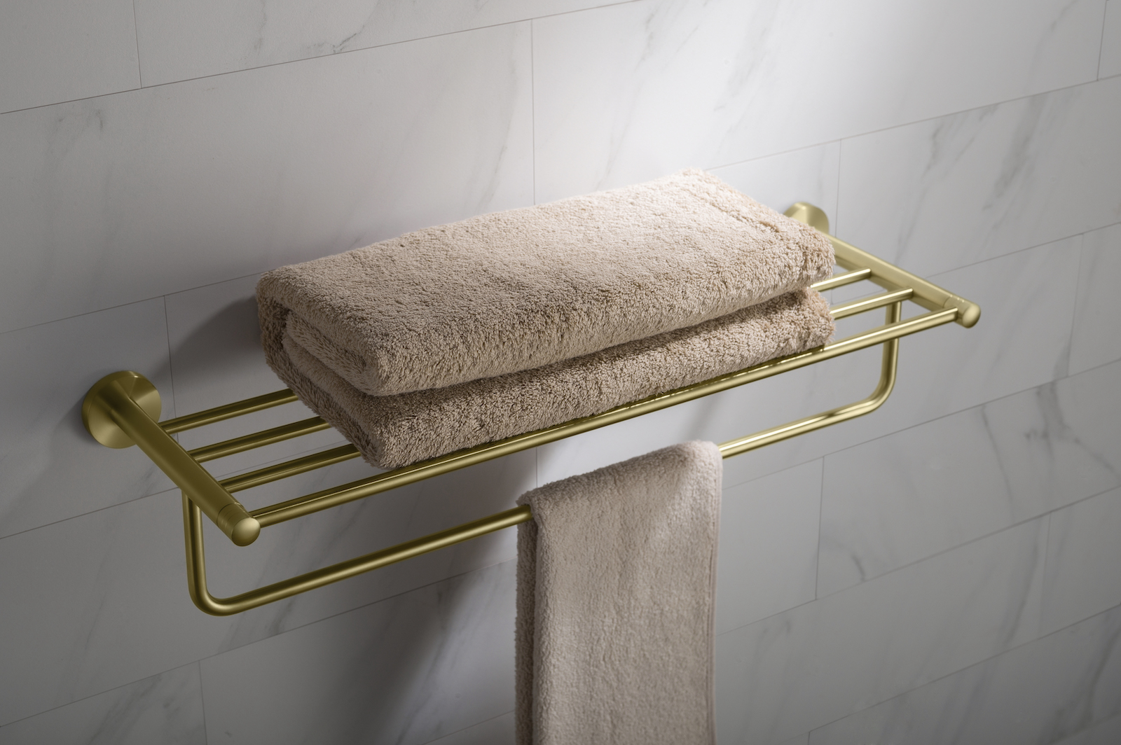 Приобрести полка для полотенец timo saona 13058/17 золото матовое