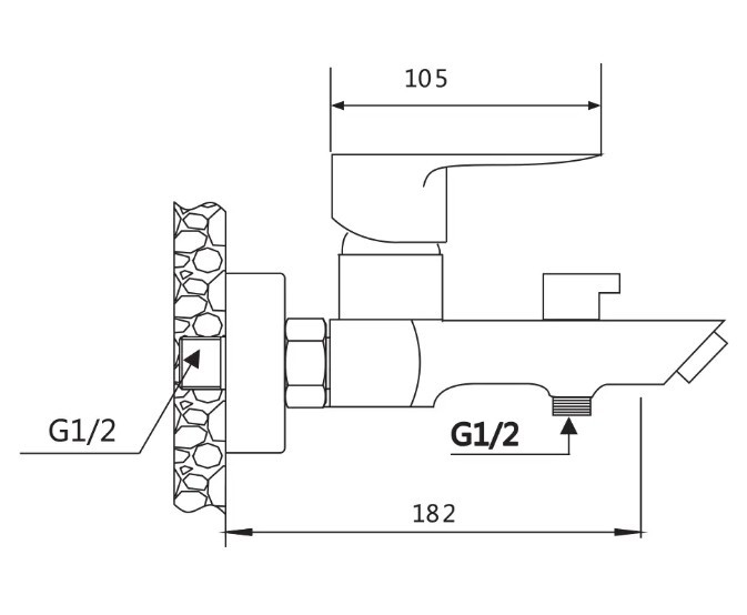 Приобрести смеситель для ванны vieir autunno с ручным душем, черный\хром v263531c
