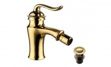 LEMARK Смеситель для биде Brava с донным клапаном, золото LM4708G