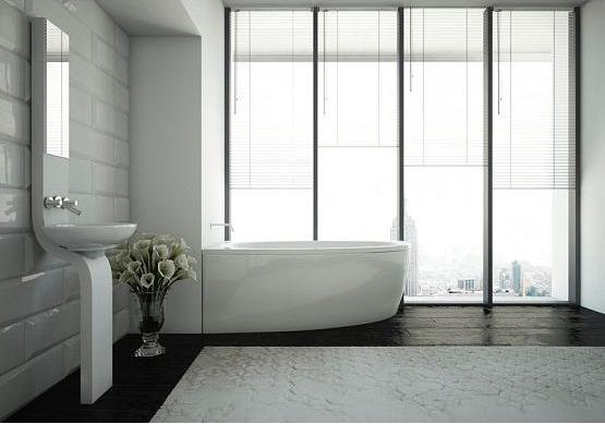 Приобрести акриловая ванна асимметричная aquatek дива l 160х90 см левая