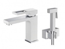 Gappo Смеситель с гигиенической лейкой G1017-1, белый\хром 99768