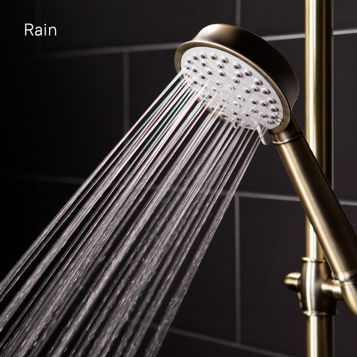 Приобрести iddis душевая система oldie, круглая d-206мм, бронза oldbr3fi06