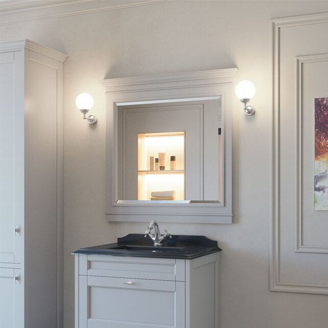 Приобрести caprigo зеркало greenwich 95 см, белое, эмаль