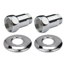 Комплект прямого соединение Point для полотенцесушителя 1"х3/4" г/ш, хром PN00005