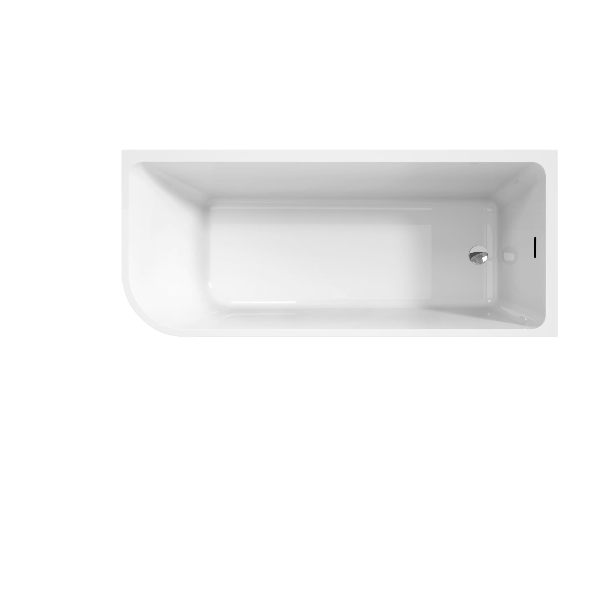 Приобрести belbagno акриловая ванна 170х73 см, угловая, белая bb712-1700-730-r
