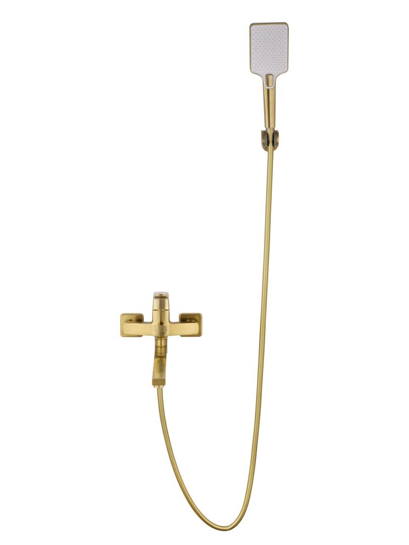 Приобрести смеситель для ванны wonzon & woghand flex, брашированное золото (ww-639906-bg)