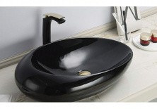 Раковина-чаша CeramaLux 50 см 78455, чёрный