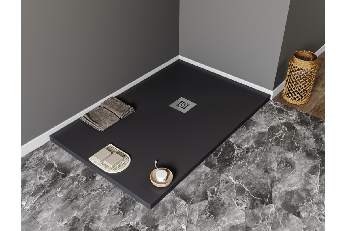 Приобрести aquanet душевой поддон pleasure 120х80 см, черный
