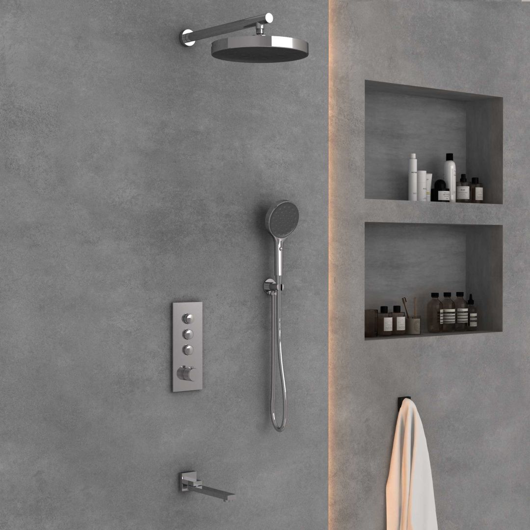 Приобрести vincea встраиваемая душевая система с термостатом, хром vsfw-432ti2ch