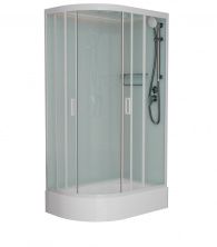 Frank Душевая кабина F412/1R White со средним поддоном, правосторонняя