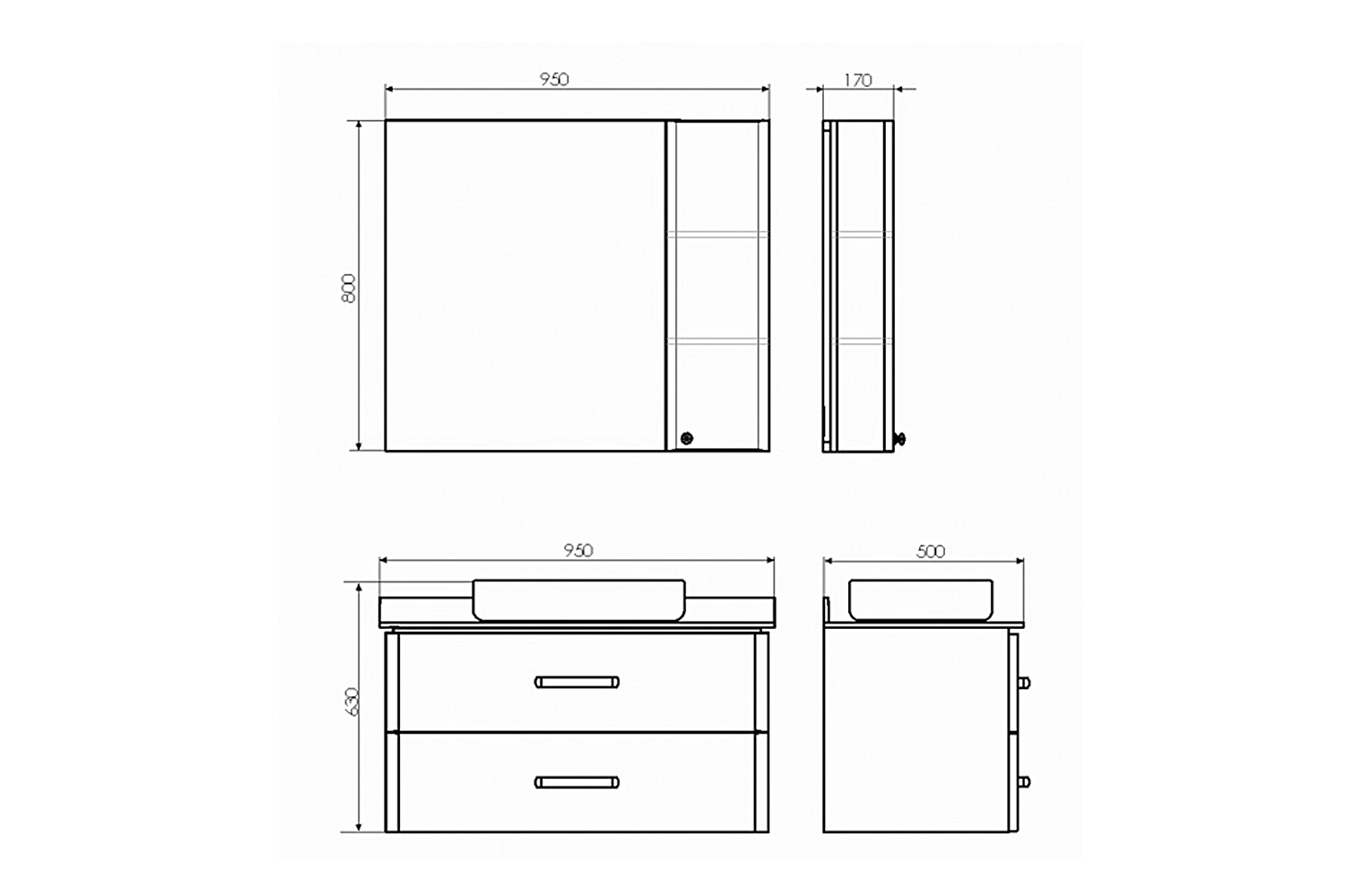 Приобрести сomforty зеркало-шкаф "амстердам-95" белое