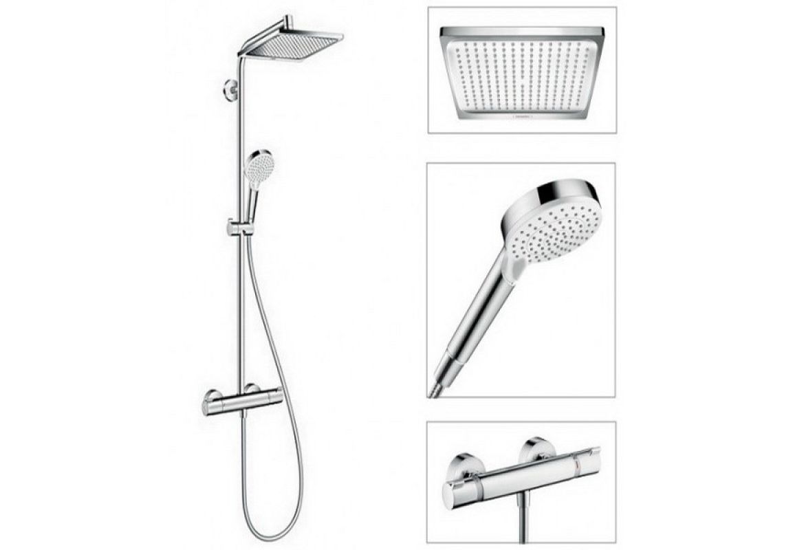 Приобрести 27271000 crometta e 240 1jet душевая система с термостатом