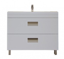 Тумба напольная с раковиной Velvex Orlando 100 см белый/матовый tnORL.80-211