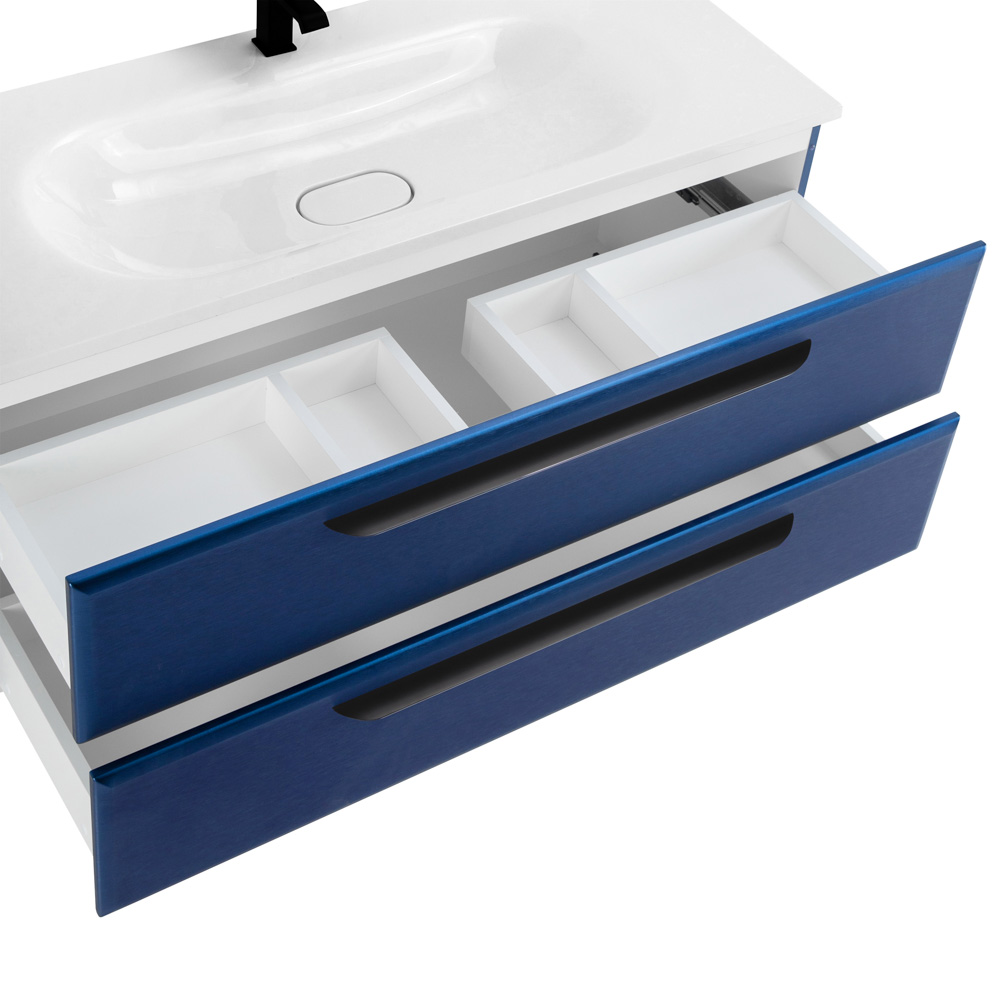 Приобрести cezares тумба подвесная с раковиной eco 120 см sapfiro, синяя eco-1200-2c-so-spf-p
