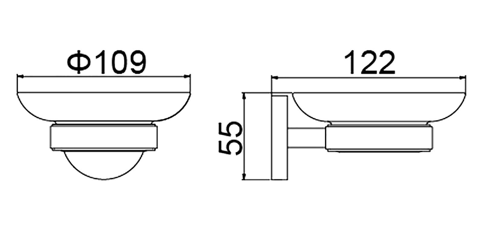Приобрести мыльница timo saona 13021/00 хром