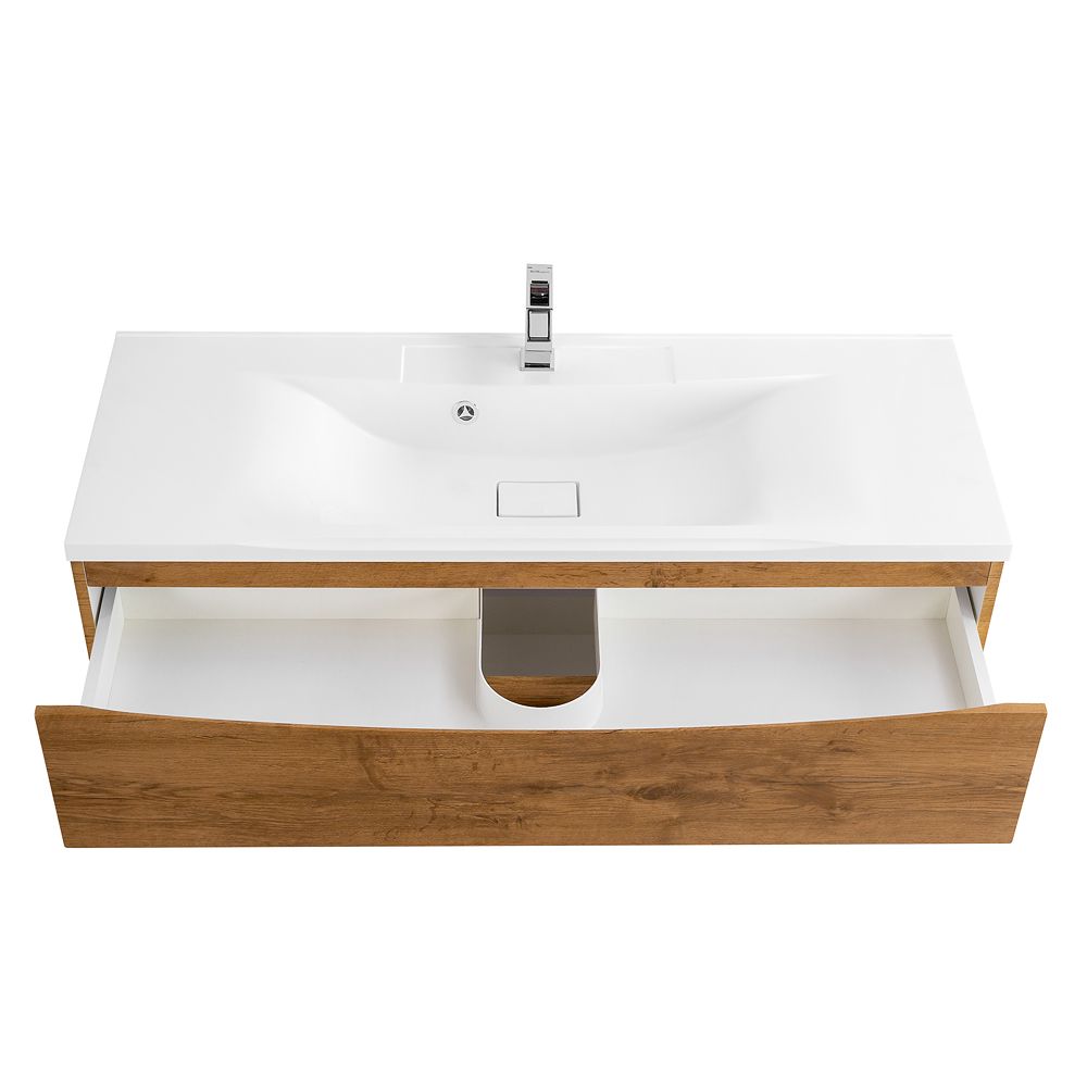 Приобрести belbagno тумба с раковиной marino 110 см, подвесная rovere nature, белая раковина