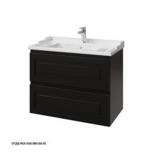 Caprigo Тумба с раковиной WALES 80 см, графит, эмаль