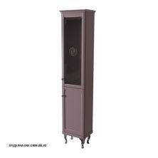 Caprigo Пенал IMPERIO 40 см, правый, коричневый, эмаль