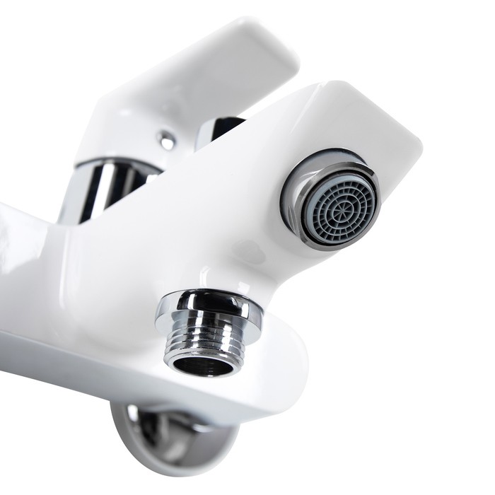 Приобрести iddis смеситель для ванны cloud, 212мм, белый\хром closb02i02wa