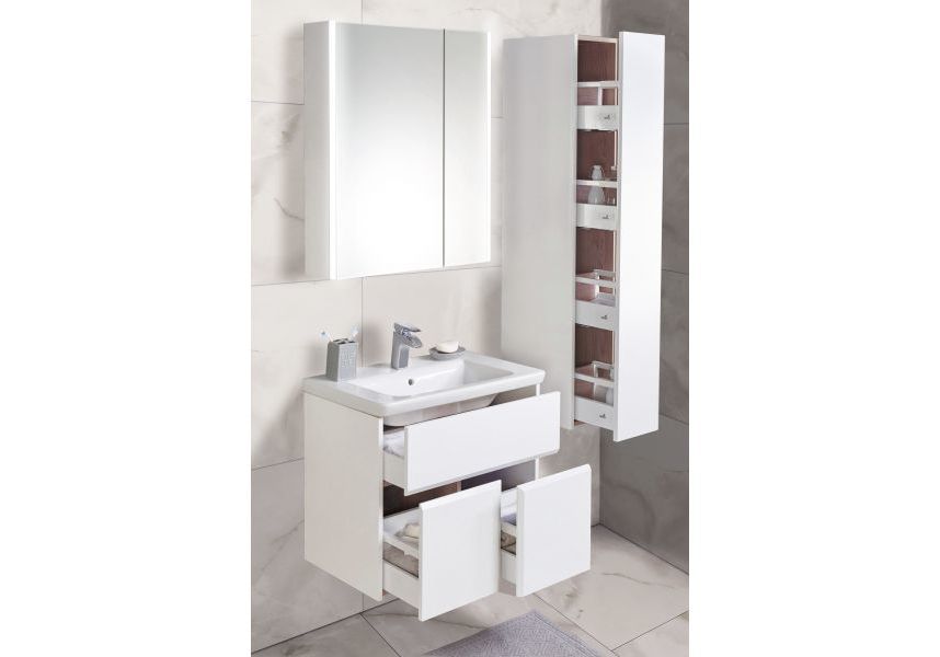 Приобрести тумба подвесная roca up с раковиной 70 см, белый z.ru93.0.301.1; 7.3274.7.100.0