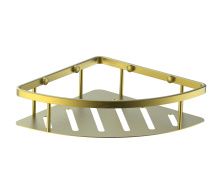 Полка для ванной угловая WONZON & WOGHAND, Брашированное золото (WW-4132-BG)