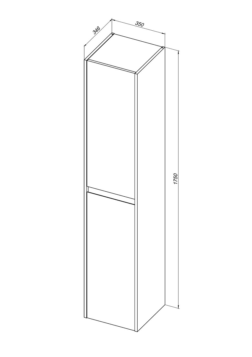 Приобрести aquanet пенал nova lite 35 см, дуб рошелье