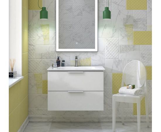 Приобрести тумба подвесная с раковиной kerama marazzi piano 75 см, белый