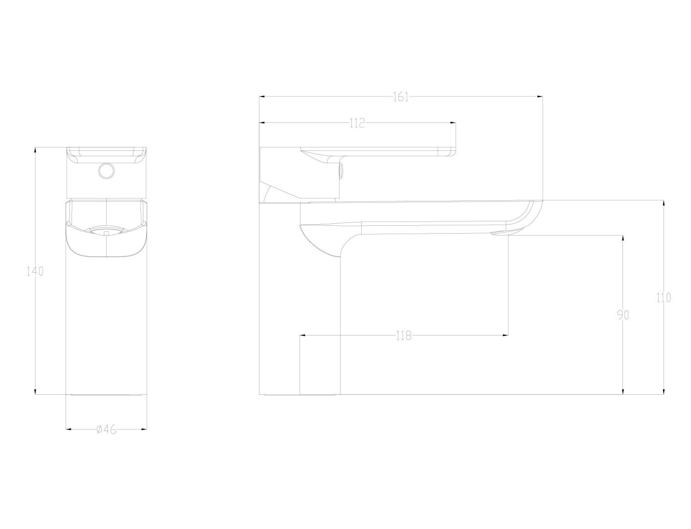 Приобрести смеситель для раковины wonzon & woghand line, брашированное золото (ww-a40732-bg)