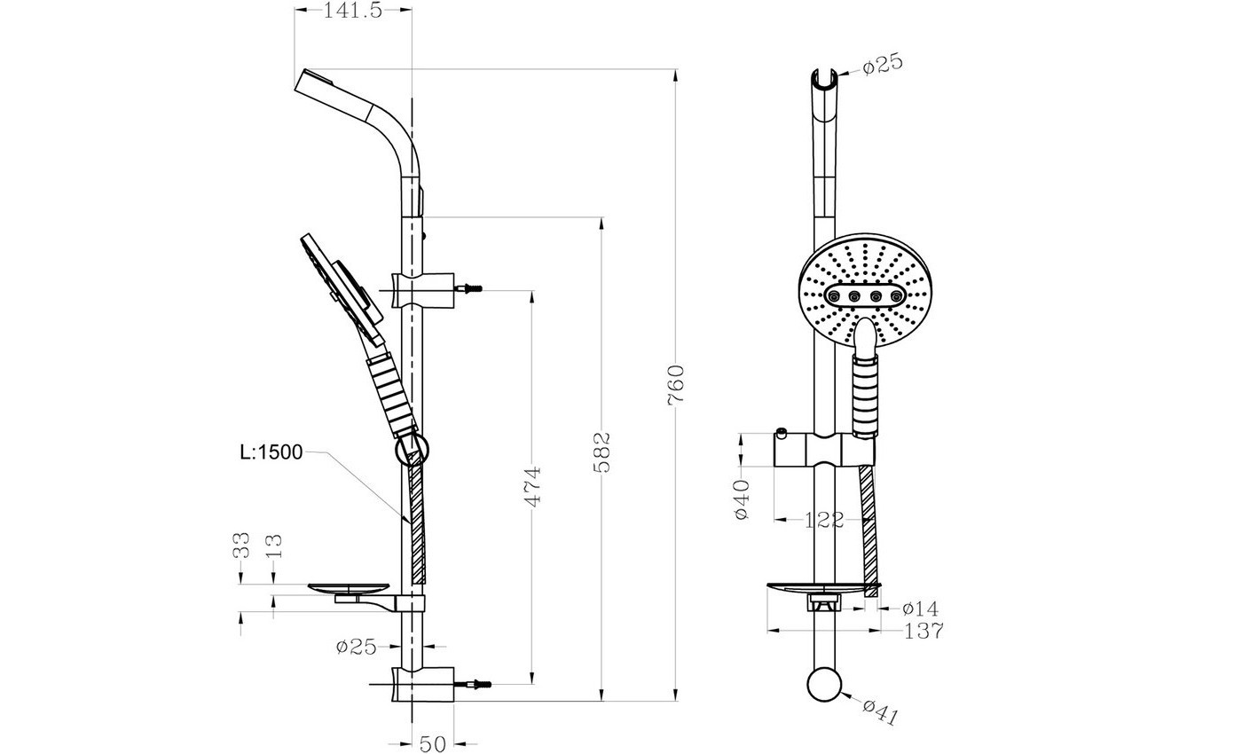 Приобрести lemark душевой гарнитур, хром lm8072c
