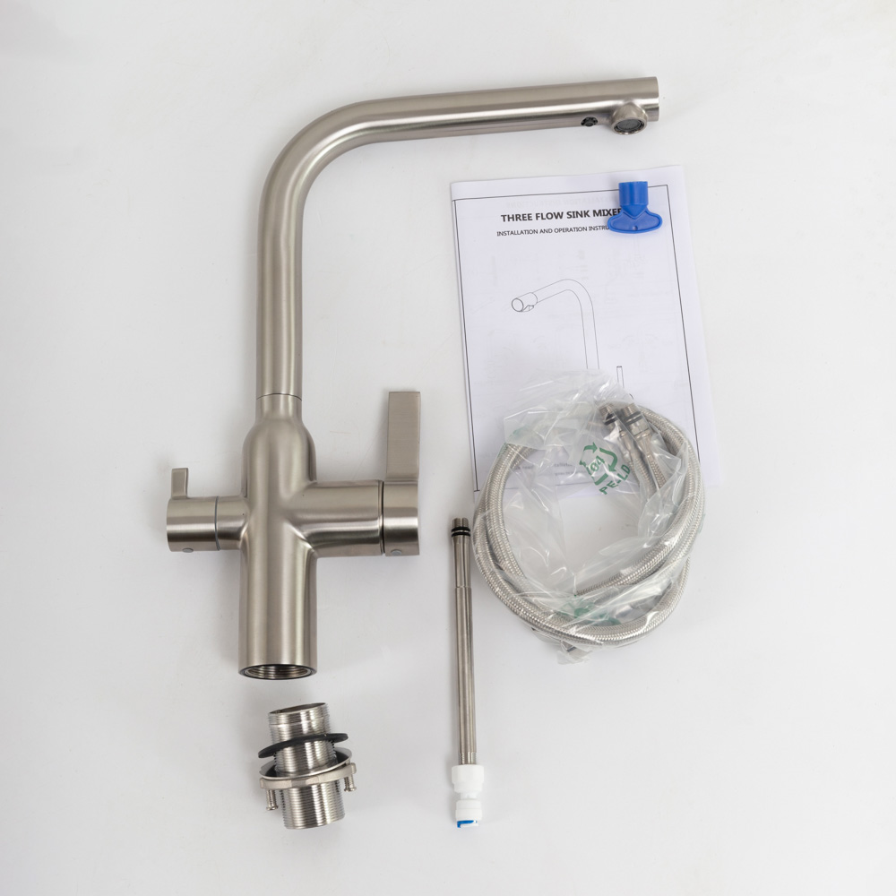 Приобрести belbagno смеситель для кухни, фильтр питьевой воды, сатин bb-lam57-in