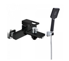 Смеситель для ванны ViEiR Sera с ручным душем, черный\хром V353531C