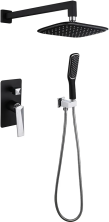 Boheme Душевая система Venturo, встраиваемая, черная\хром 374-B
