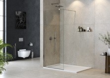 Cezares Душевая перегородка LIBERTA 90 см, хром LIBERTA-L-1-90-C-Cr