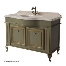 Caprigo Тумба с раковиной FRESCO 120 см, зеленая, эмаль