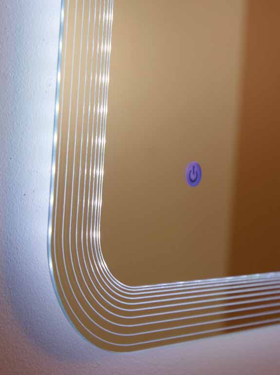 Приобрести cezares зеркало 90х100 см, led подсветка 44996