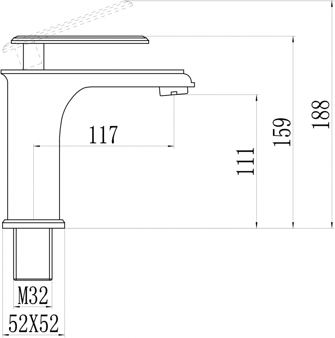 Приобрести savol смеситель для раковины 159мм, хром s-600101t