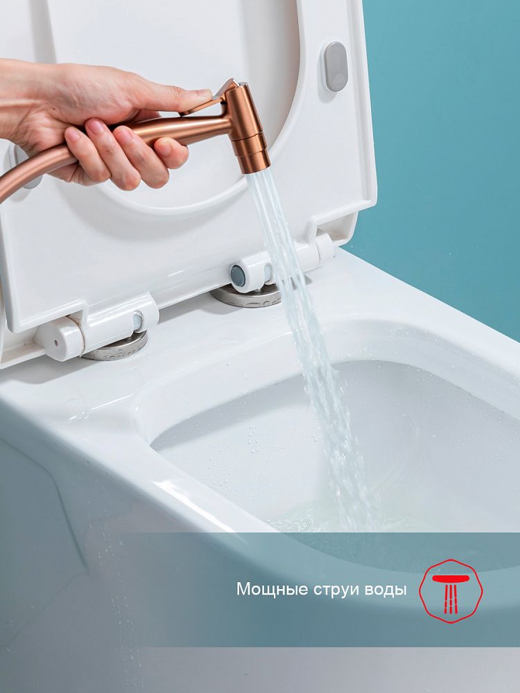 Приобрести raglo смеситель с гигиеническим душем, медь r07.52.33