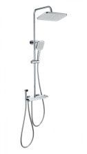 Душевая система с техническим душем и термостатом WONZON & WOGHAND MUSE Piano, Хром (WW-B4132-A-CR)