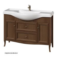 Caprigo Тумба с раковиной LION 120 см, темное дерево, экошпон