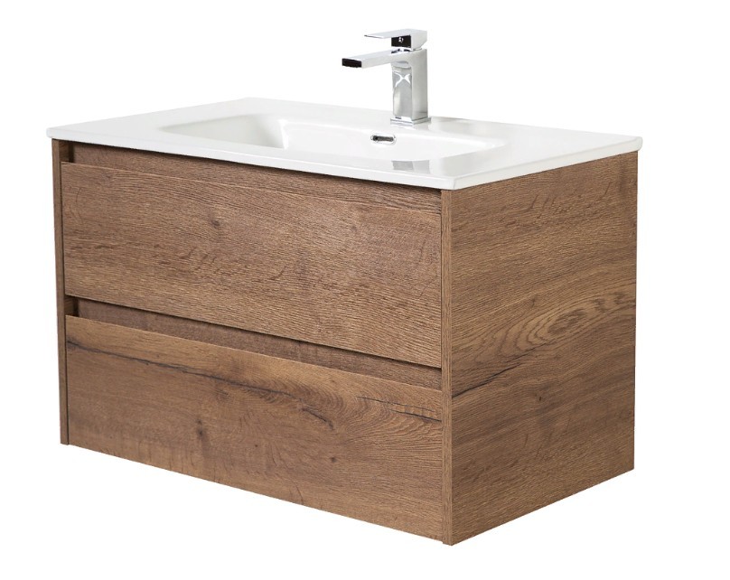 Приобрести тумба подвесная с раковиной belbagno kraft-1000-2c-so-rt 100 см, rovere tabacco