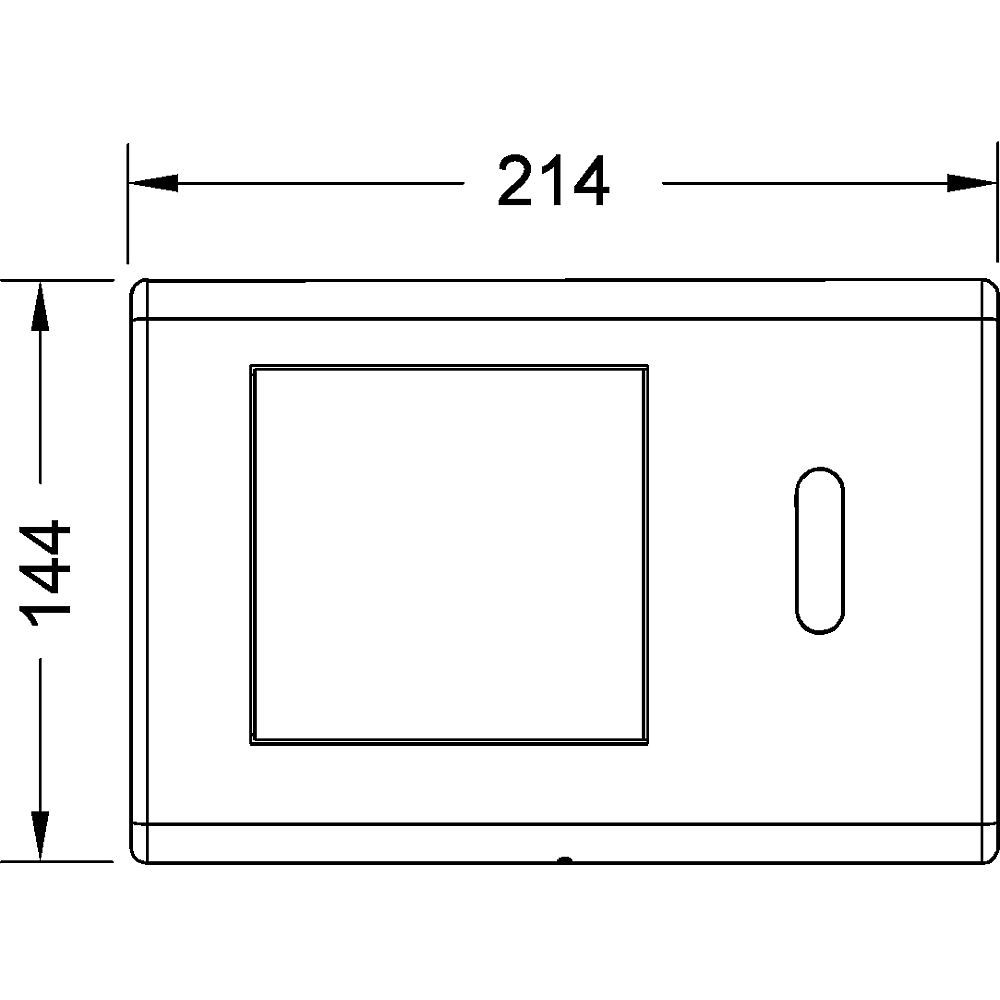 Приобрести tece кнопка смыва planus для инсталляции, бесконтактная 6 v, белая глянцевая 9240361