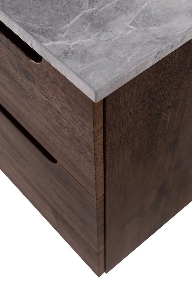 Приобрести belbagno тумба со столешницей etna-h60 90 см, подвесная rovere moro