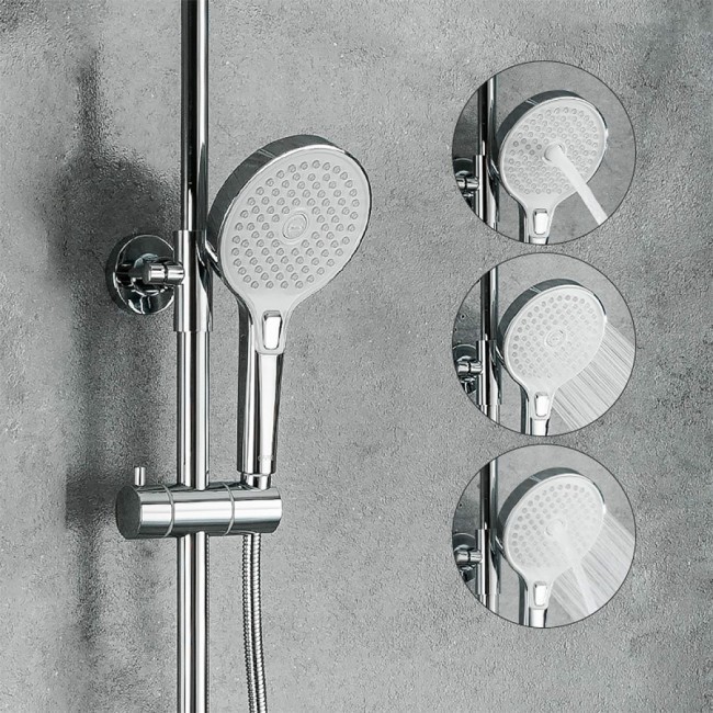 Приобрести gappo душевая система g2403-8 с изливом, белый\хром 35949