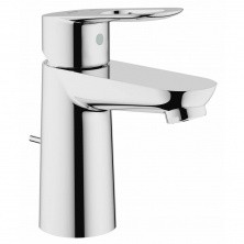 Смеситель для раковины GROHE BauLoop с донным клапаном, хром 23335000